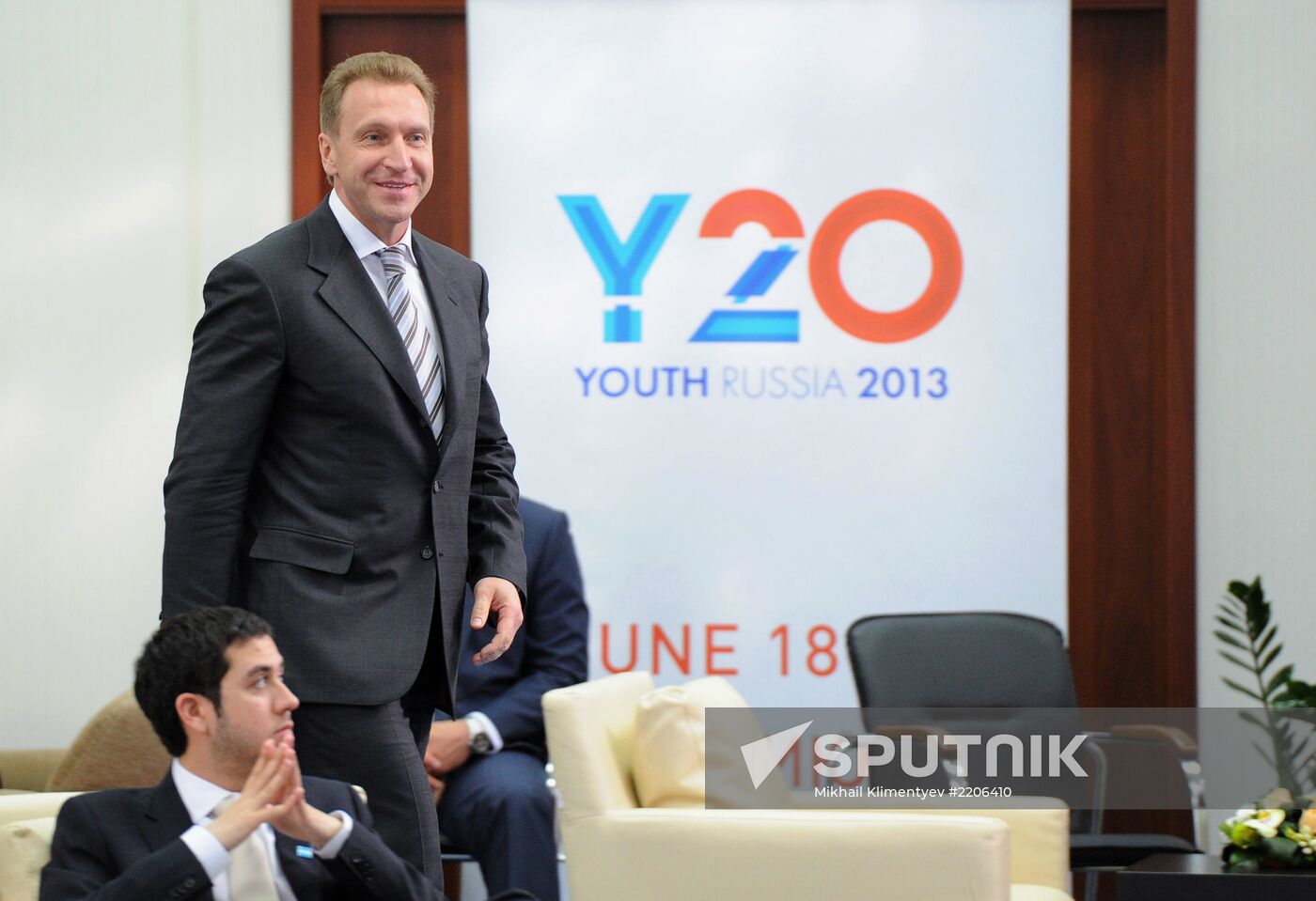 Vladimir Putin meeting with members of Y20 Russia Youth Summit
