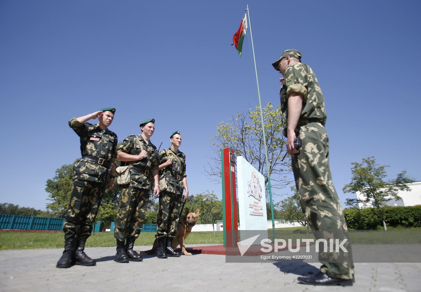 Brest border post in Belarus