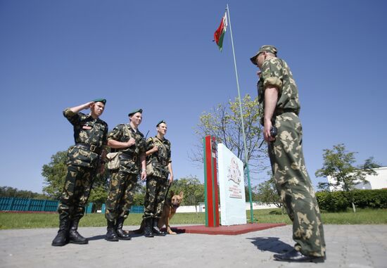 Brest border post in Belarus
