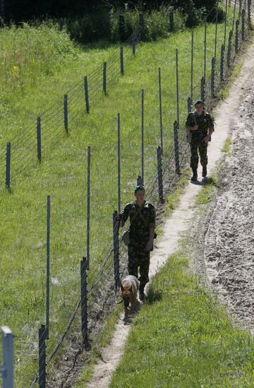 Brest border post in Belarus