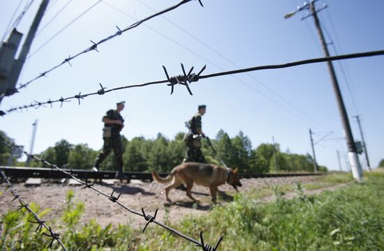 Brest border post in Belarus