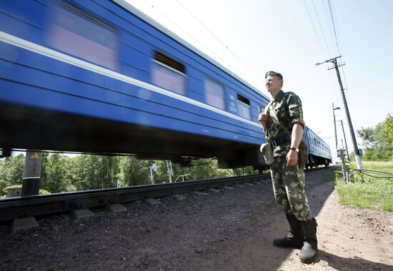 Brest border post in Belarus