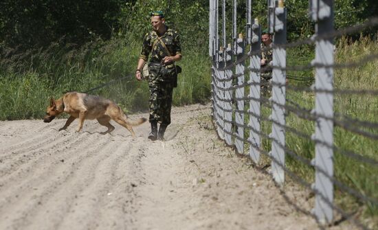 Brest border post in Belarus