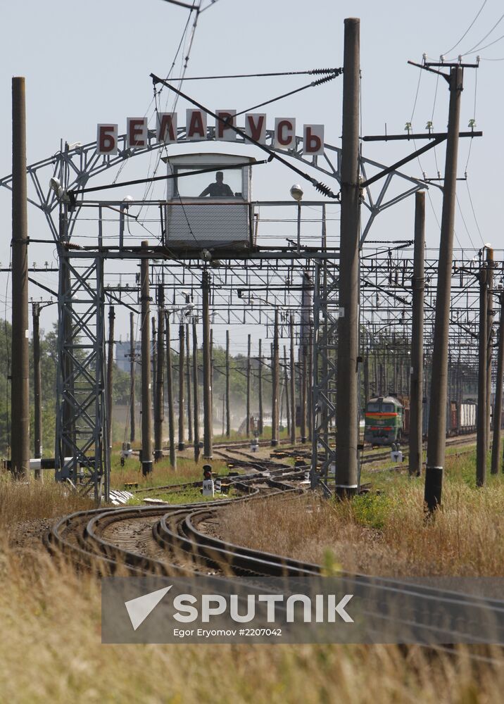 Brest border post in Belarus