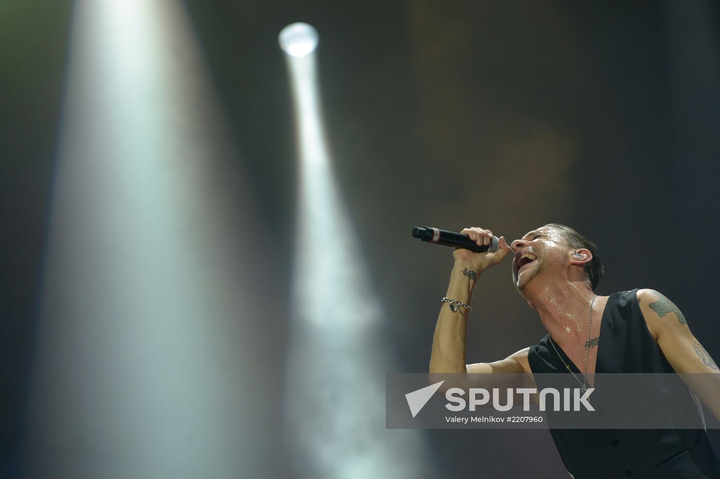 Depeche Mode give a concert in Moscow