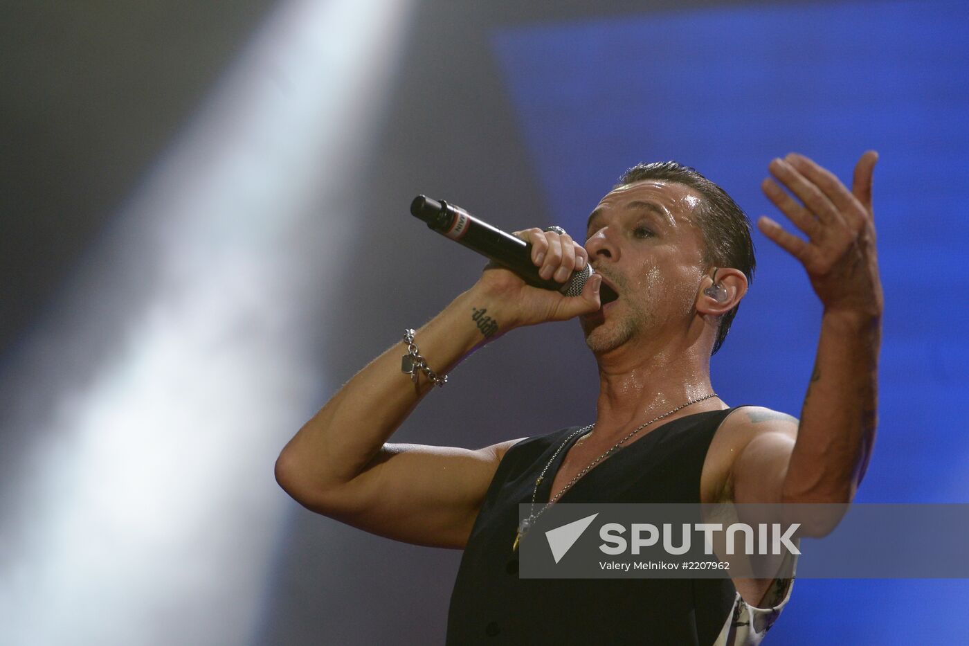 Depeche Mode give a concert in Moscow