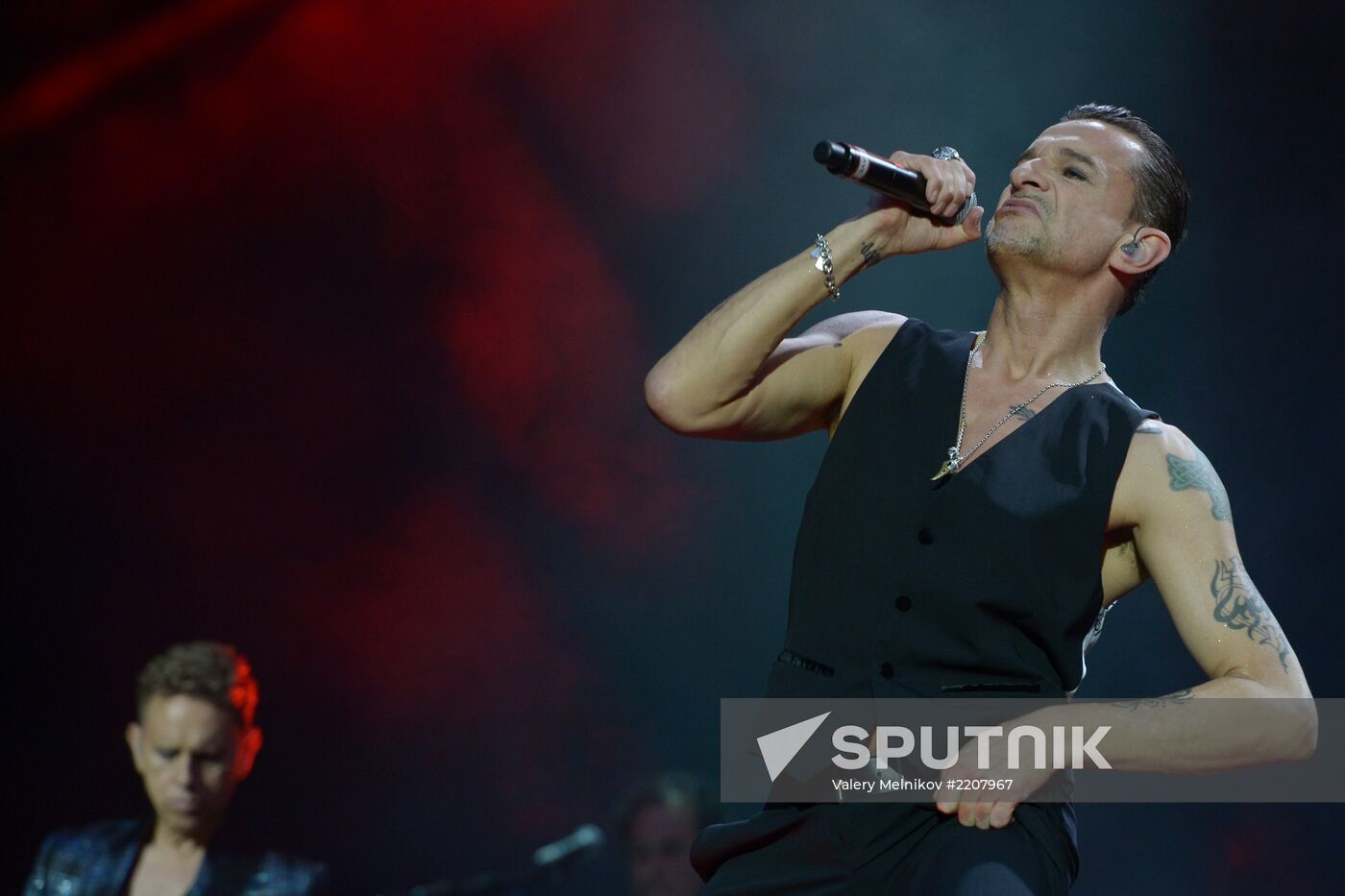 Depeche Mode give a concert in Moscow