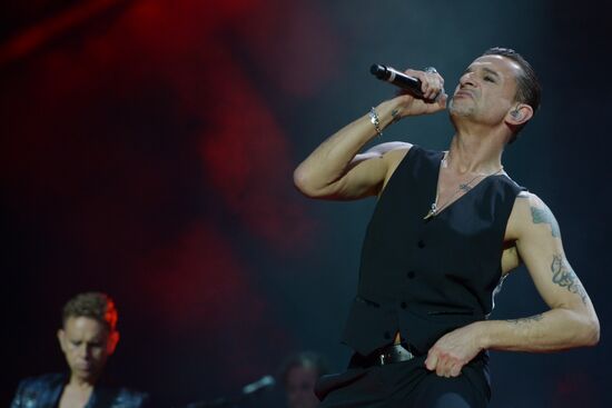 Depeche Mode give a concert in Moscow