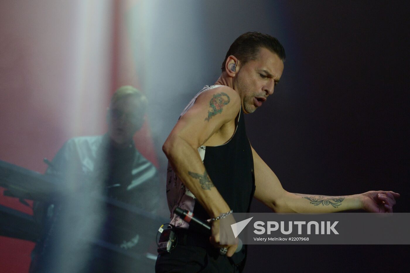 Depeche Mode give a concert in Moscow