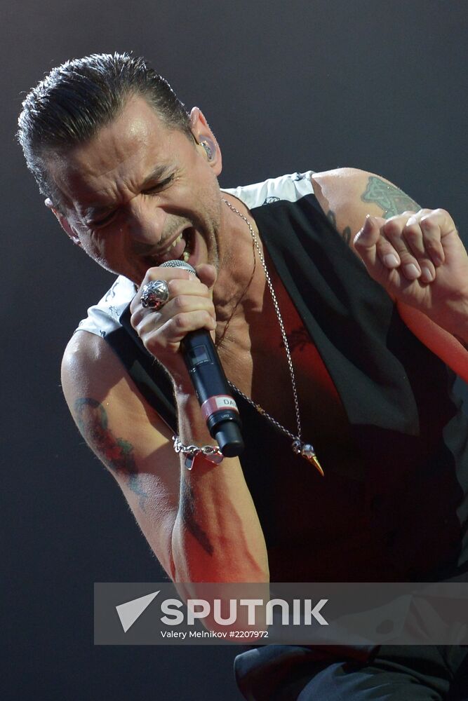 Depeche Mode give a concert in Moscow