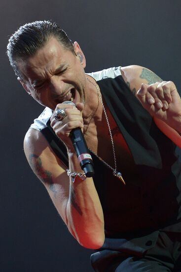 Depeche Mode give a concert in Moscow