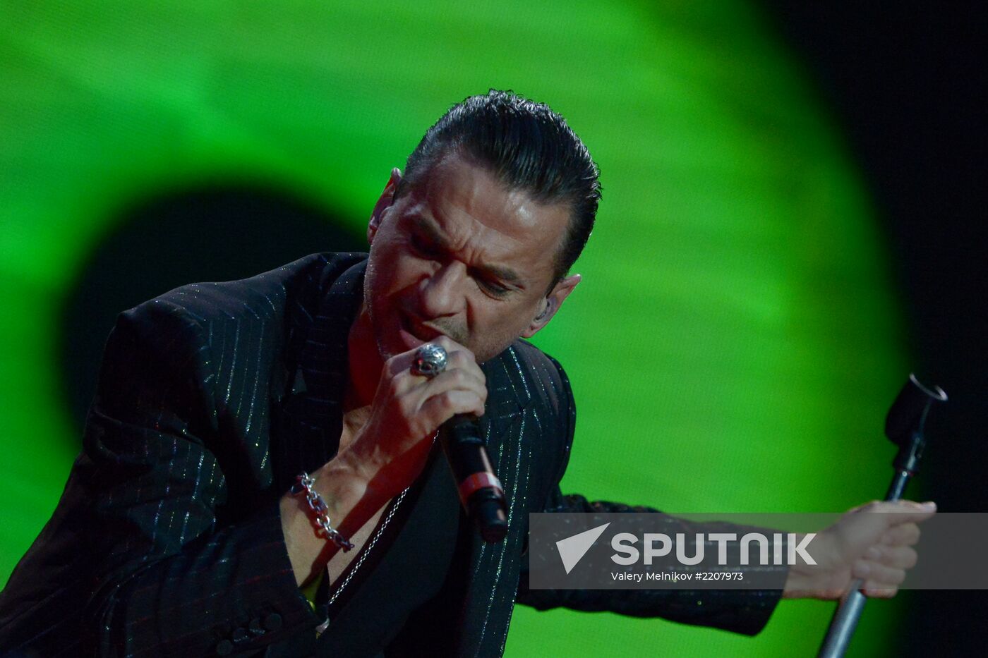 Depeche Mode give a concert in Moscow