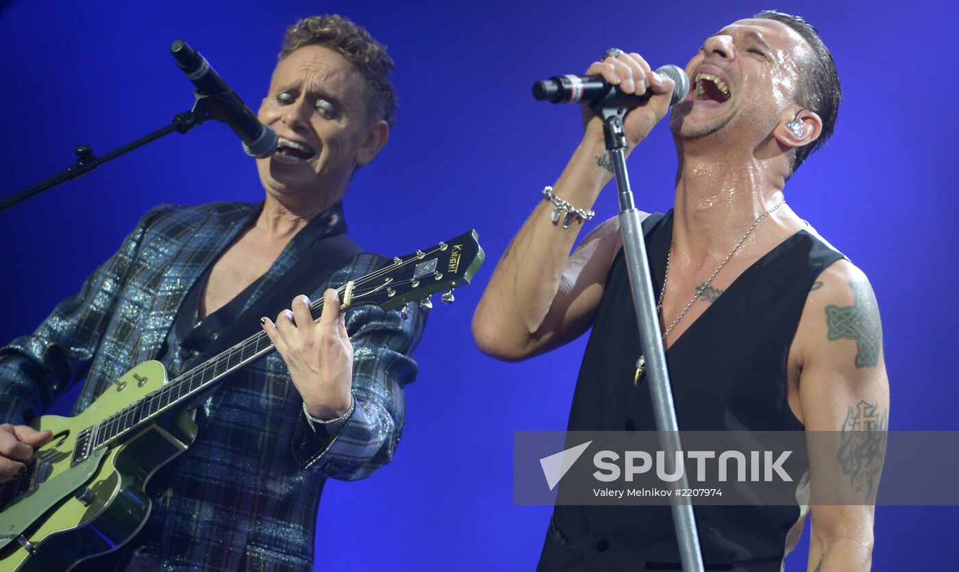 Depeche Mode give a concert in Moscow