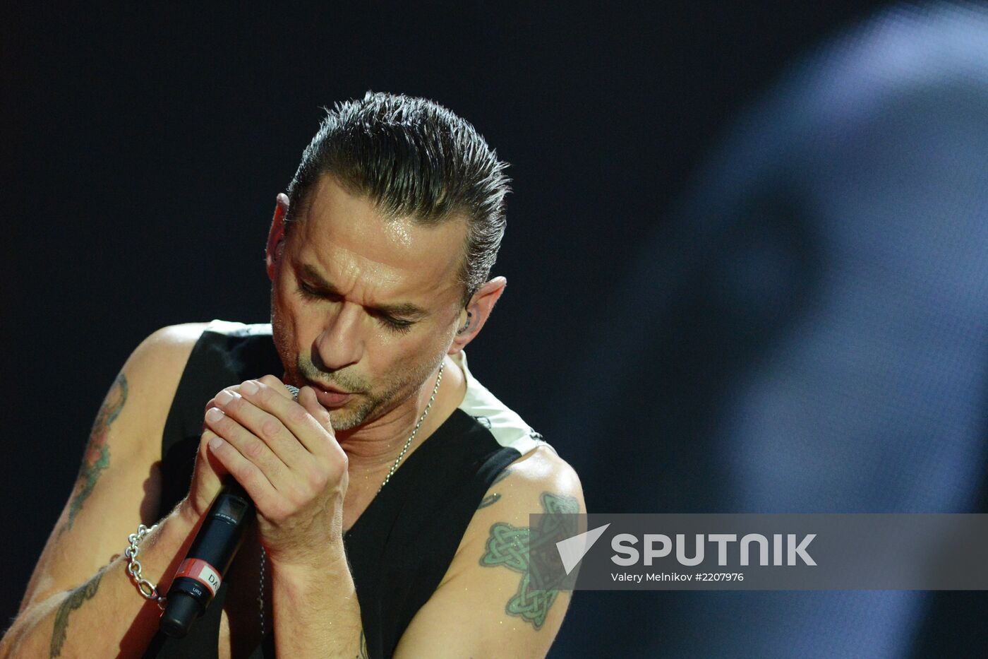 Depeche Mode give a concert in Moscow