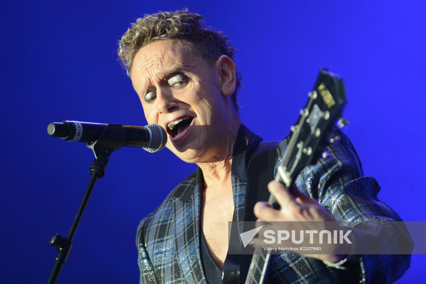 Depeche Mode give a concert in Moscow