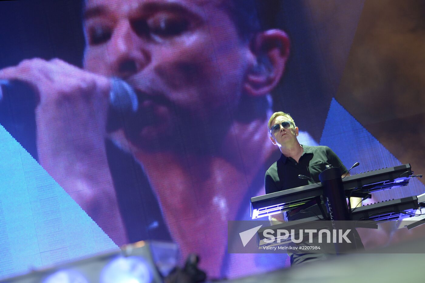 Depeche Mode give a concert in Moscow