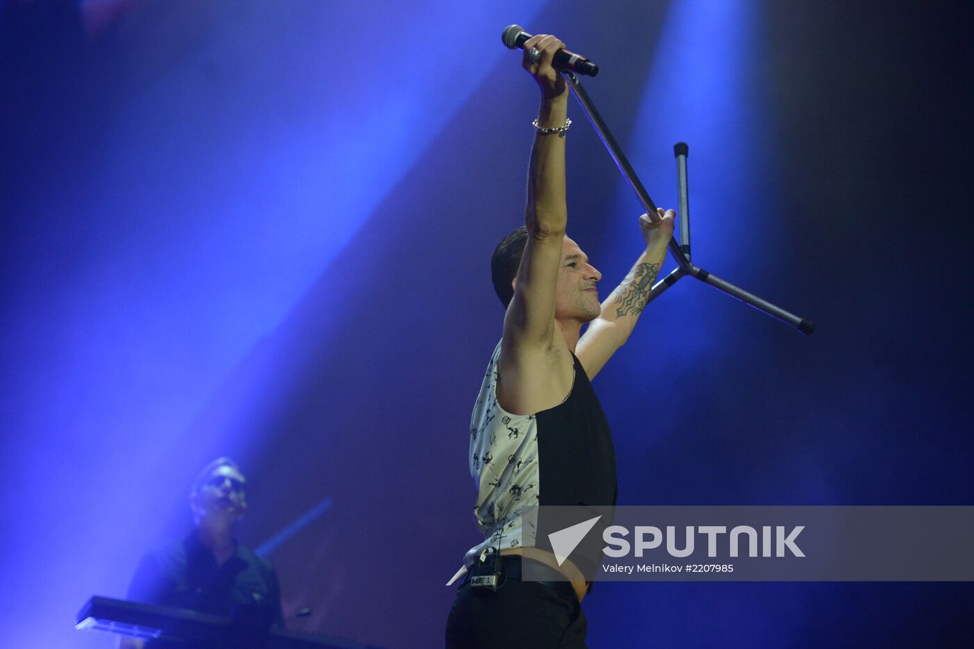 Depeche Mode give a concert in Moscow