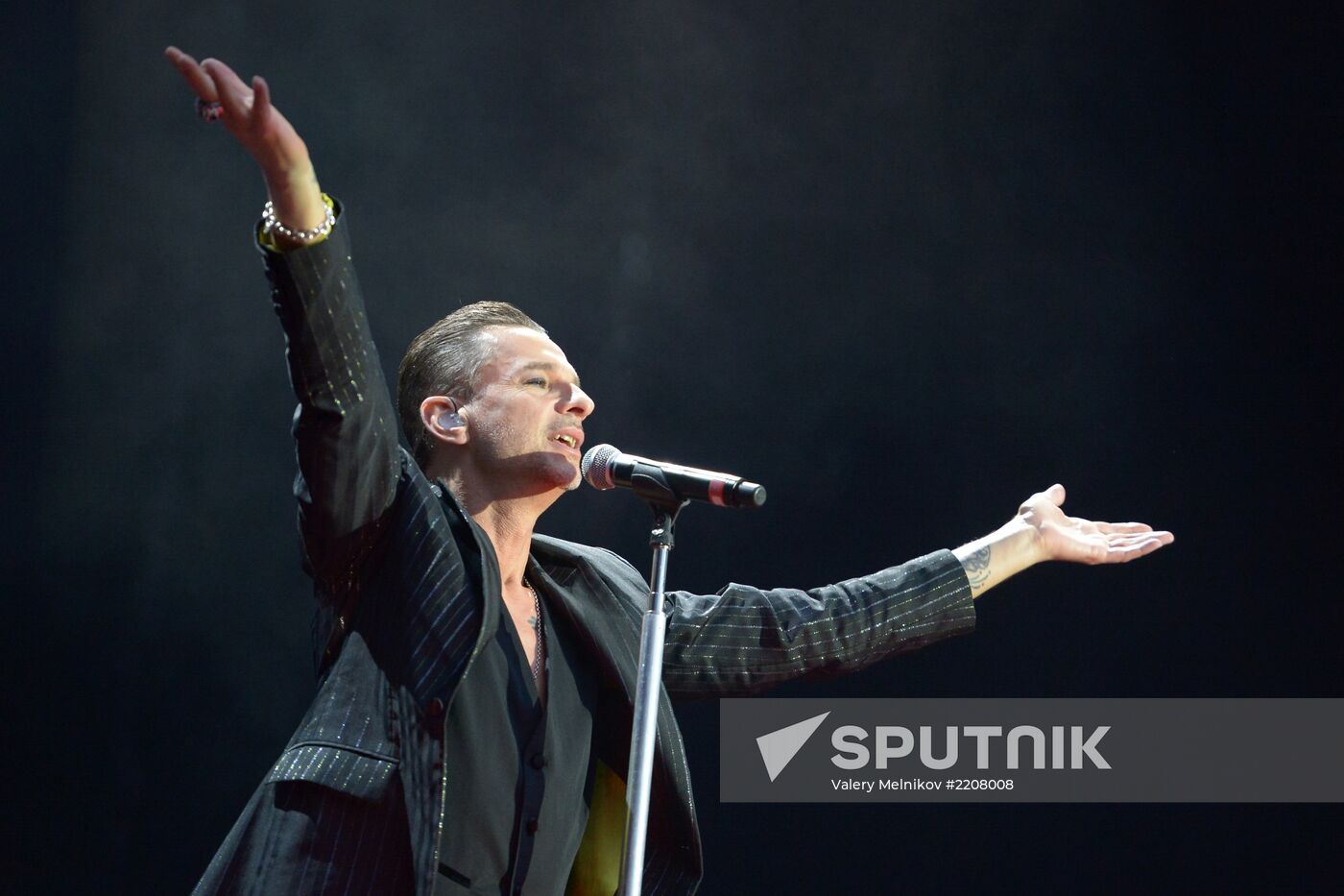 Depeche Mode give a concert in Moscow
