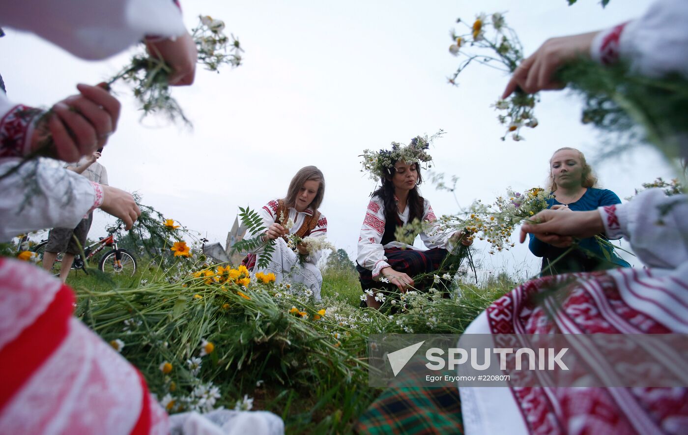 Summer solstice holiday Kupalye celebrated in Belarus