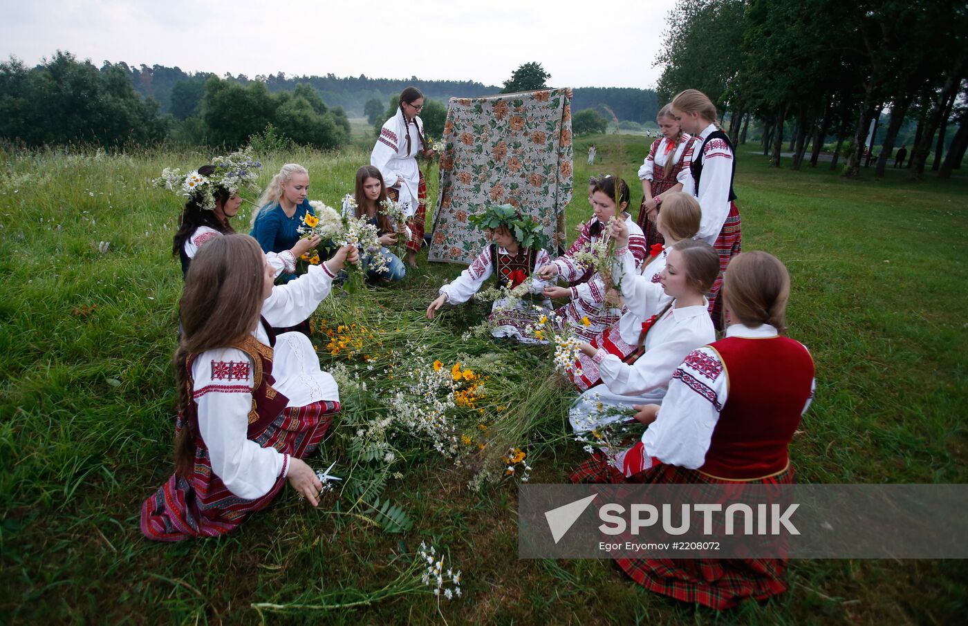 Summer solstice holiday Kupalye celebrated in Belarus
