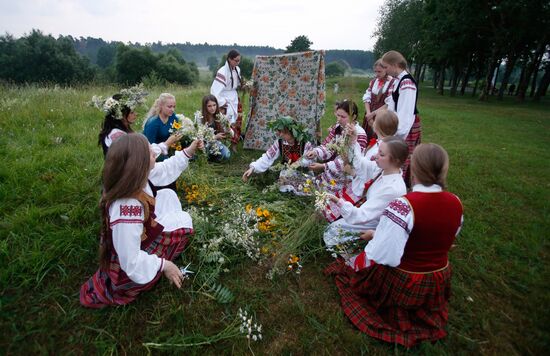 Summer solstice holiday Kupalye celebrated in Belarus