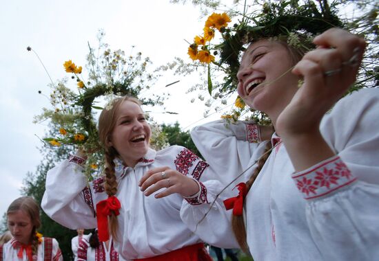 Summer solstice holiday Kupalye celebrated in Belarus