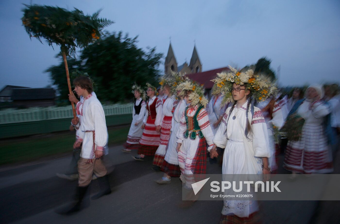 Summer solstice holiday Kupalye celebrated in Belarus