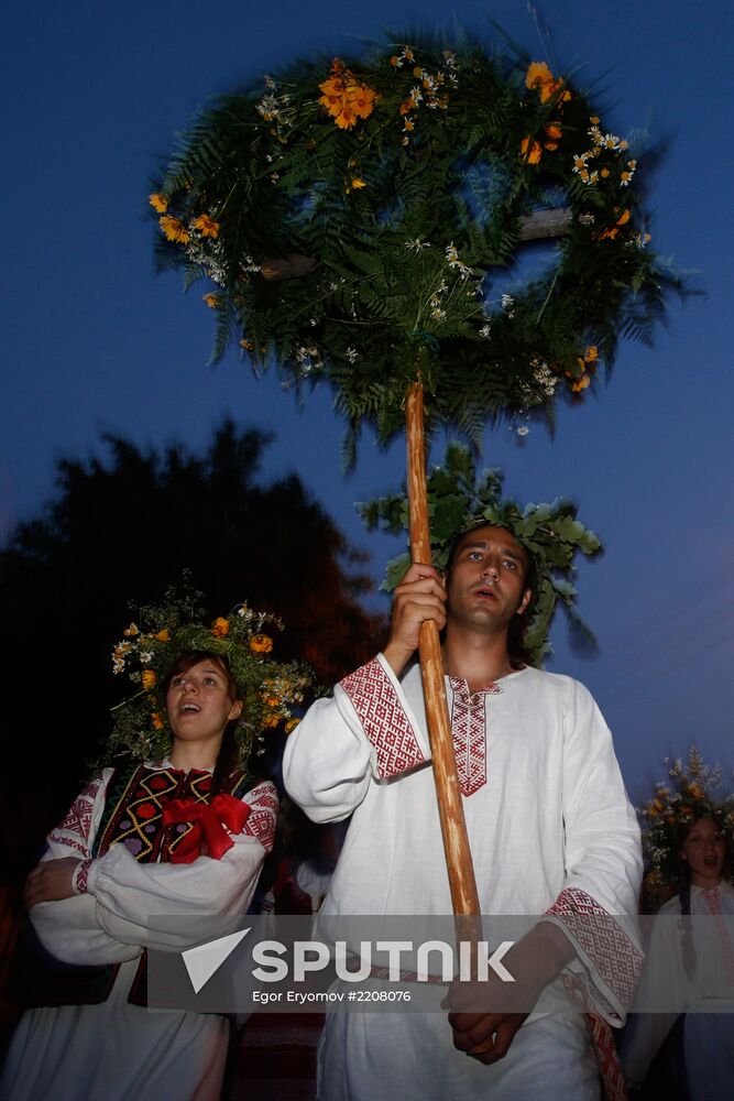 Summer solstice holiday Kupalye celebrated in Belarus