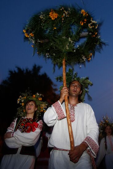Summer solstice holiday Kupalye celebrated in Belarus