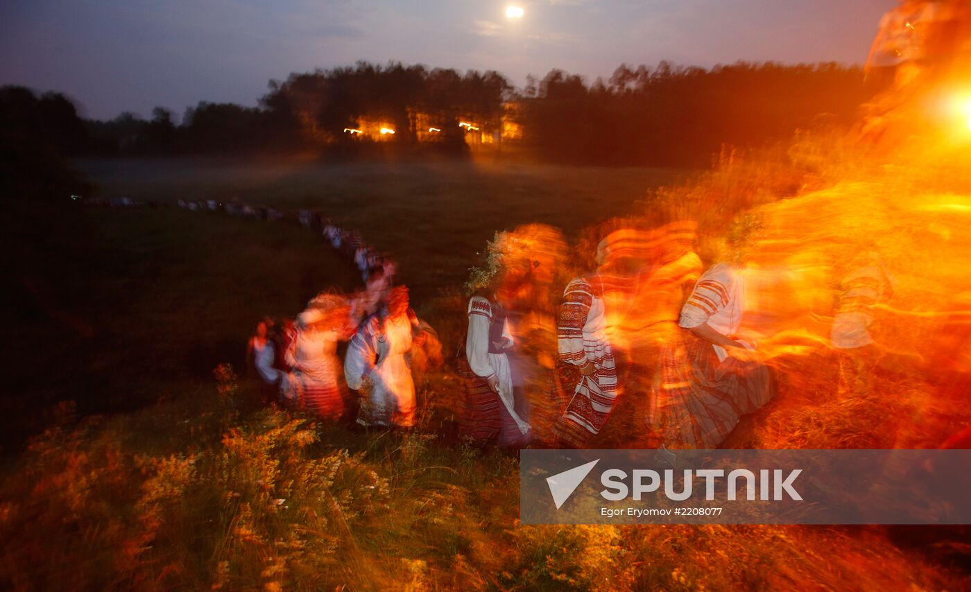 Summer solstice holiday Kupalye celebrated in Belarus