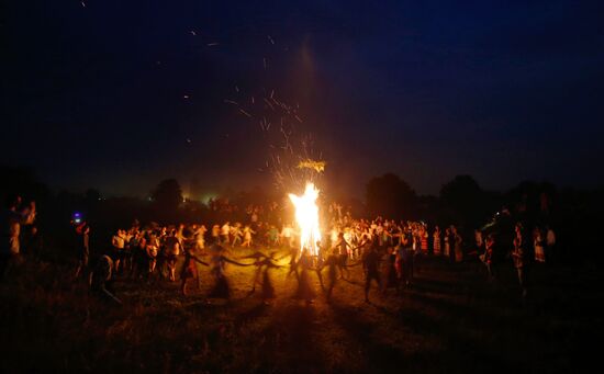 Summer solstice holiday Kupalye celebrated in Belarus