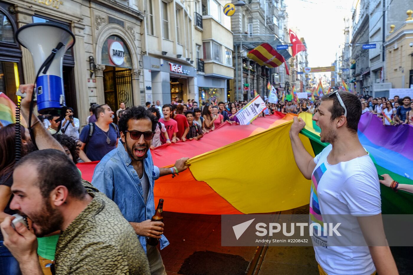 Gay pride parade in Istanbul