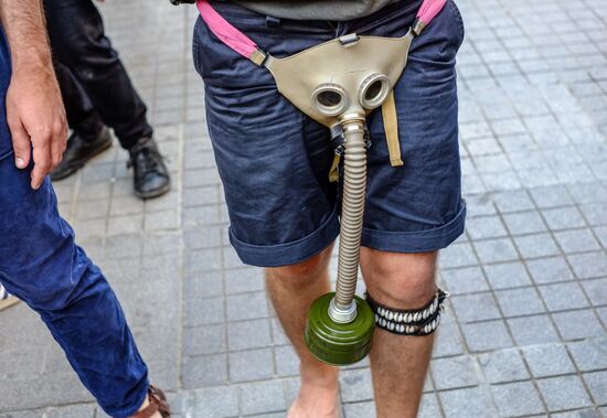 Gay pride parade in Istanbul
