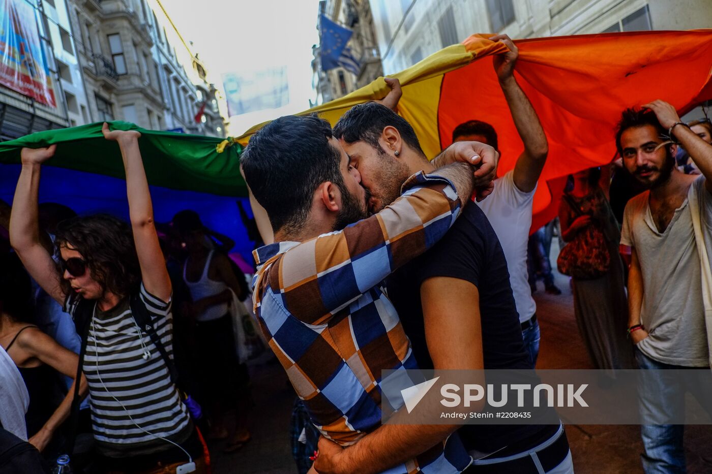 Gay pride parade in Istanbul