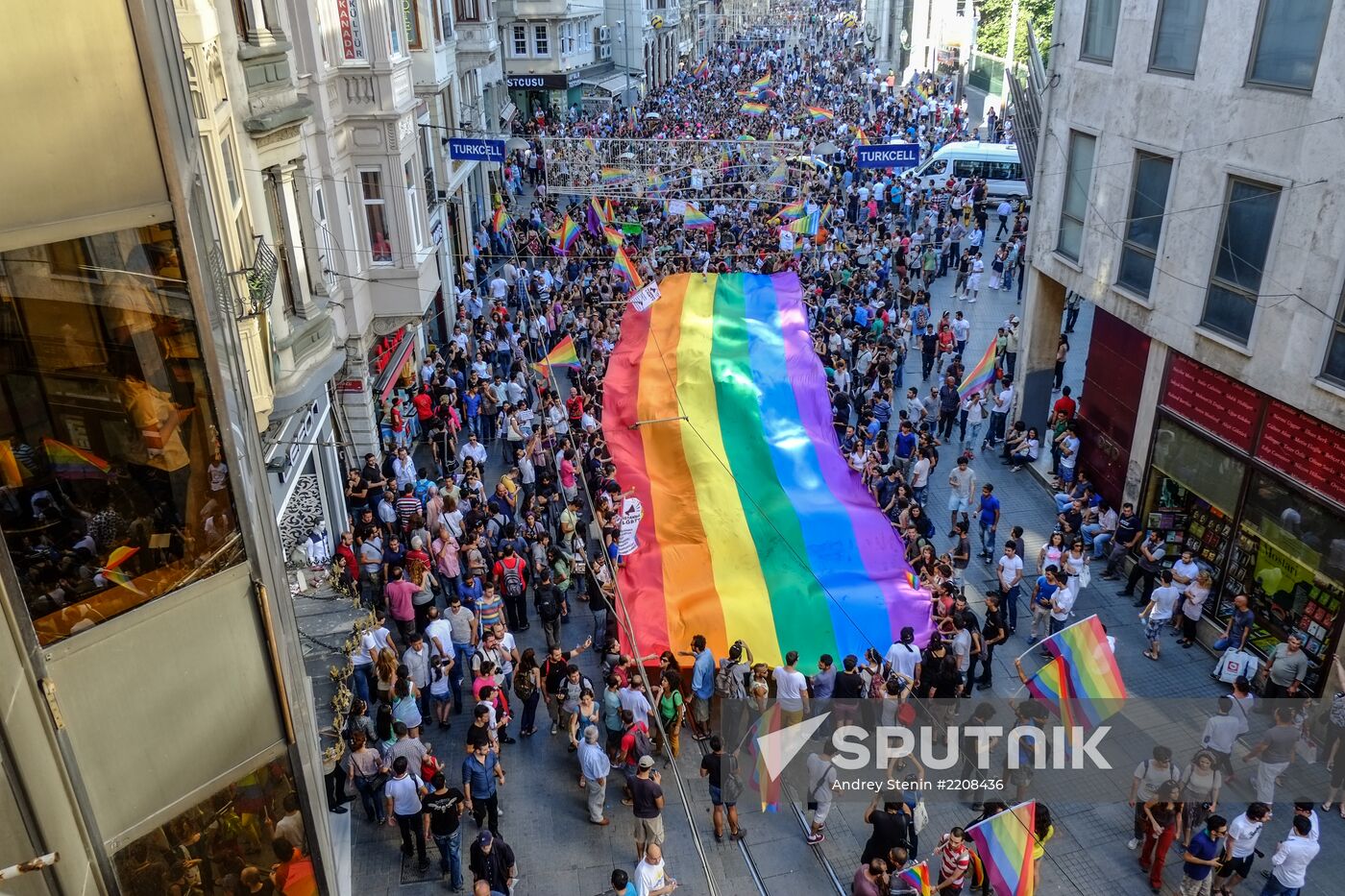 Gay pride parade in Istanbul