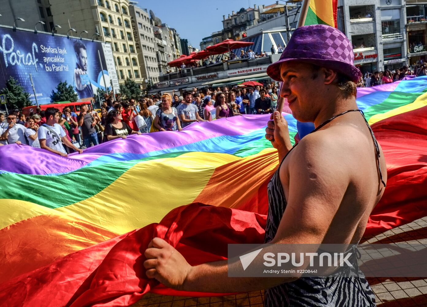 Gay pride parade in Istanbul