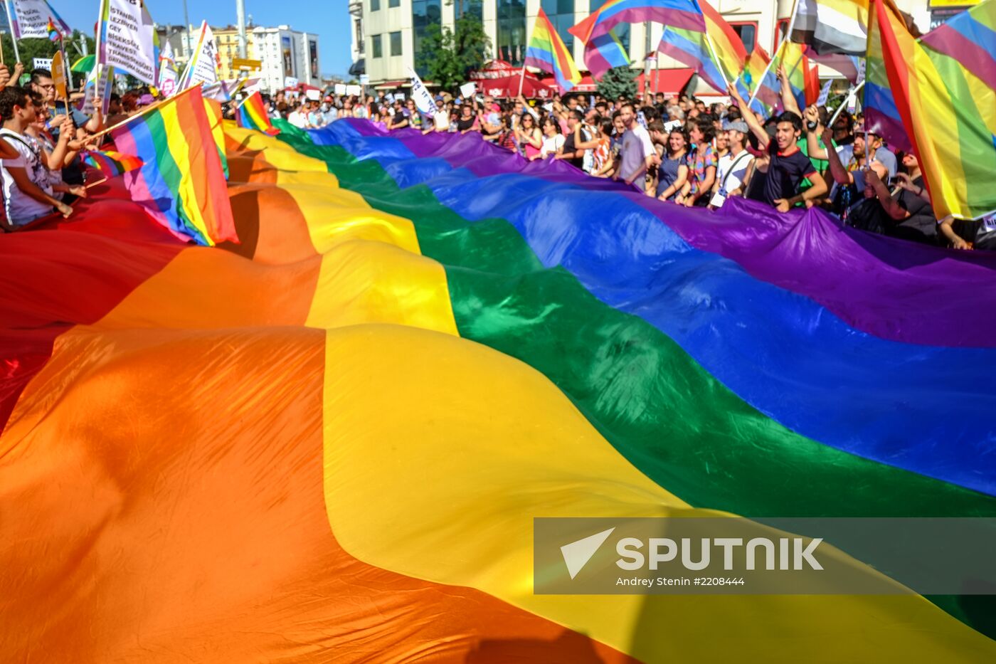 Gay pride parade in Istanbul