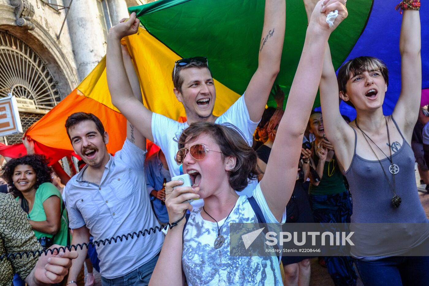 Gay pride parade in Istanbul