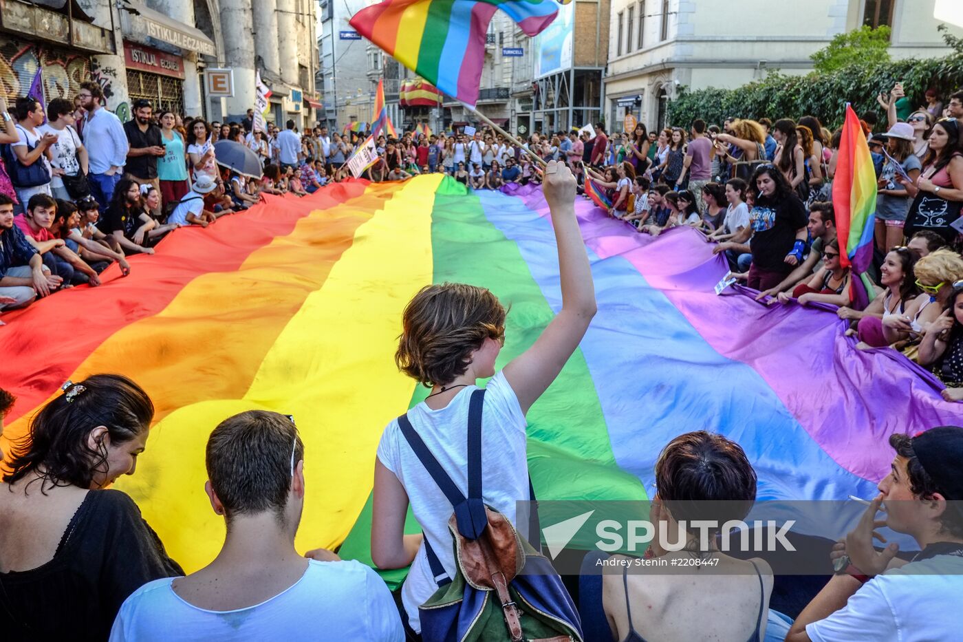 Gay pride parade in Istanbul