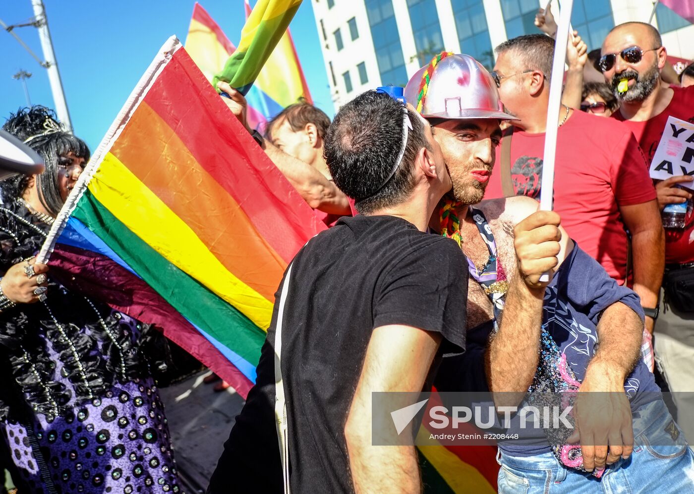 Gay pride parade in Istanbul