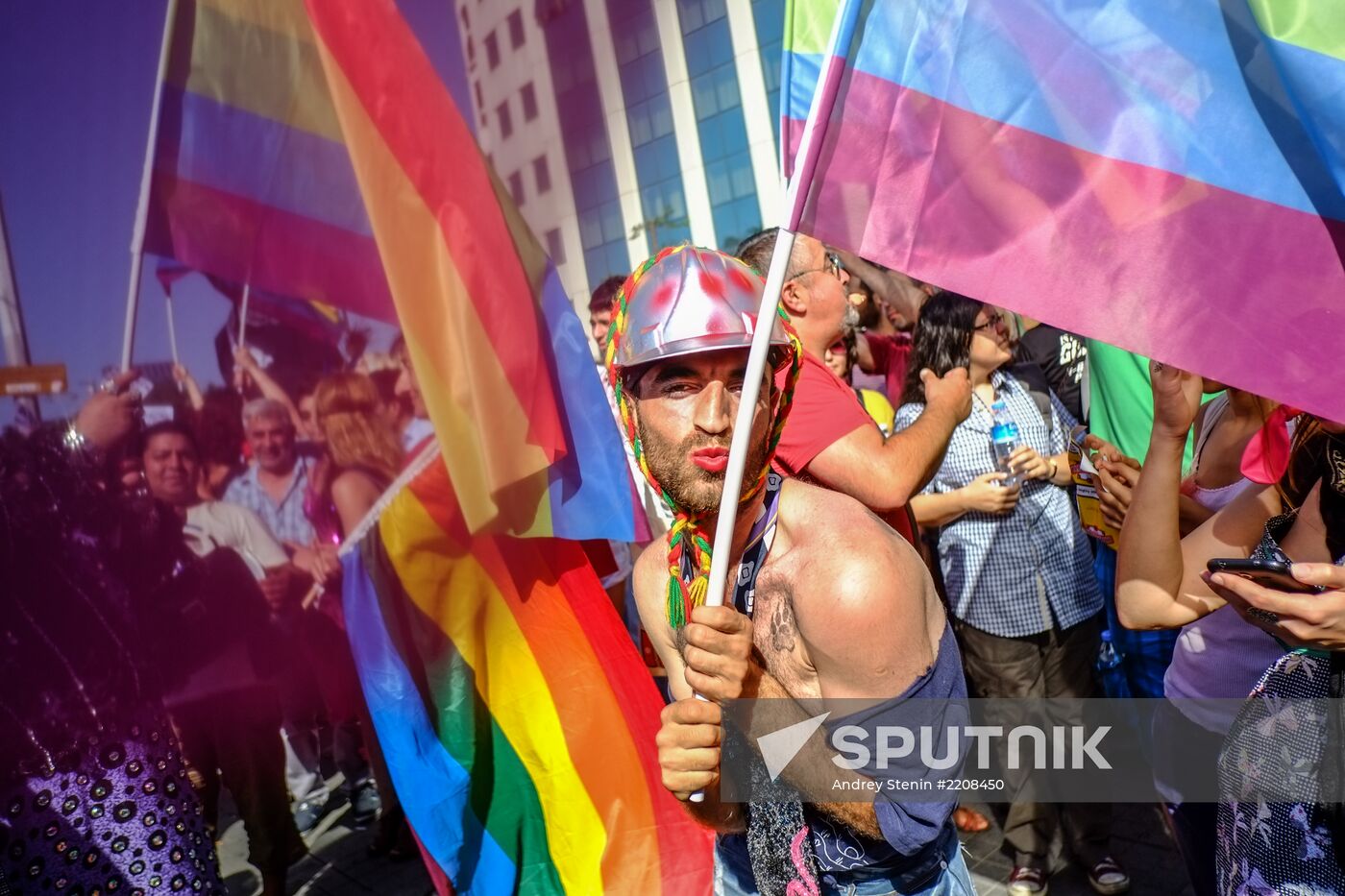 Gay pride parade in Istanbul