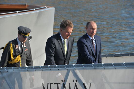 Vladimir Putin visits Finland