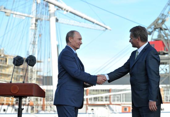 Vladimir Putin visits Finland