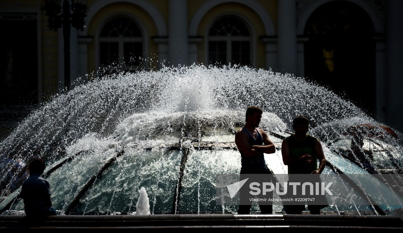 Heat wave arrives in Moscow