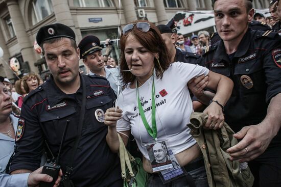 Rally marks birthday of Mikhail Khodorkovsky
