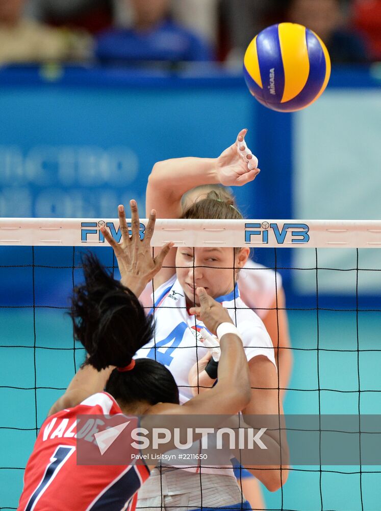 Volleyball Yeltsin Cup. Russia vs. Dominican Republic