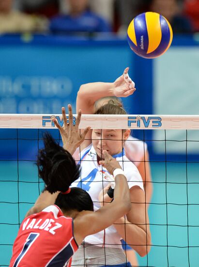 Volleyball Yeltsin Cup. Russia vs. Dominican Republic