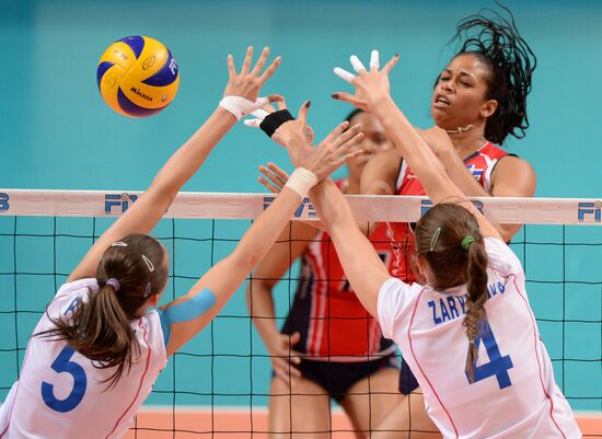 Volleyball Yeltsin Cup. Russia vs. Dominican Republic