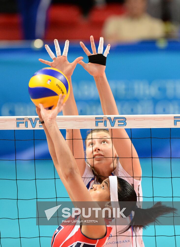 Volleyball Yeltsin Cup. Russia vs. Dominican Republic