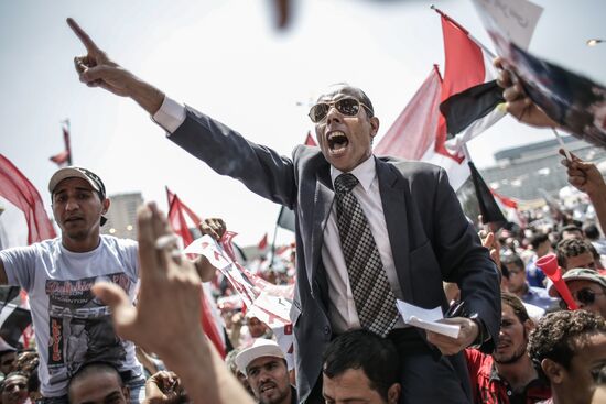 Rallies of supporters and opponents of President Morsi in Cairo